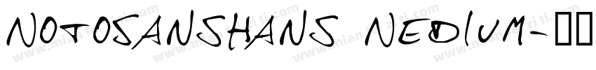 NotoSansHans Nedium字体转换